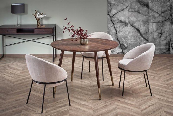 Стол Halmar DOMENICO Орех/Золотой